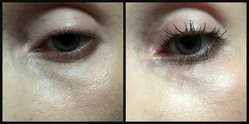 Before and after Tanya Burr selfie lash msacara