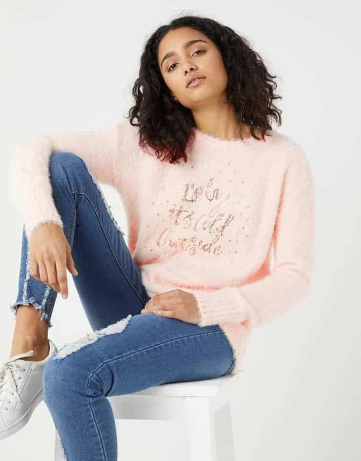 some of the best christmas jumpers for the festive season sunshine soul baby its cold outside jumper