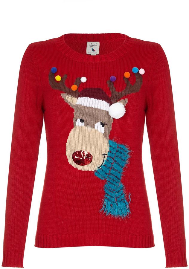 some of the best christmas jumpers for the festive season yumi rudolf jumper