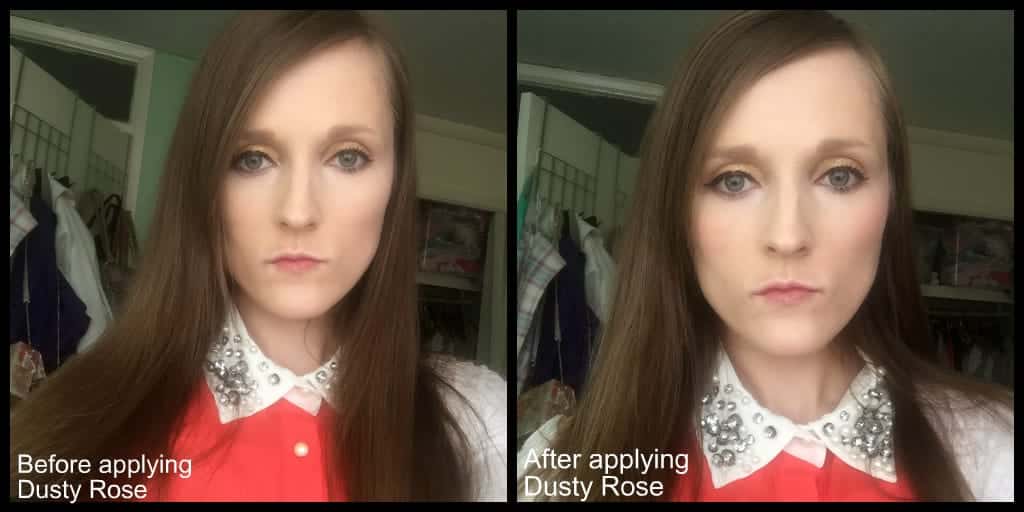 get a natural glow with lord and berry cream blushers before and after dusty rose