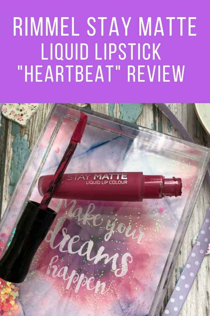 rimmel stay matte liquid lipstick heartbeat review