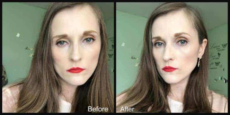 mua prism highlighter solar flare before and after