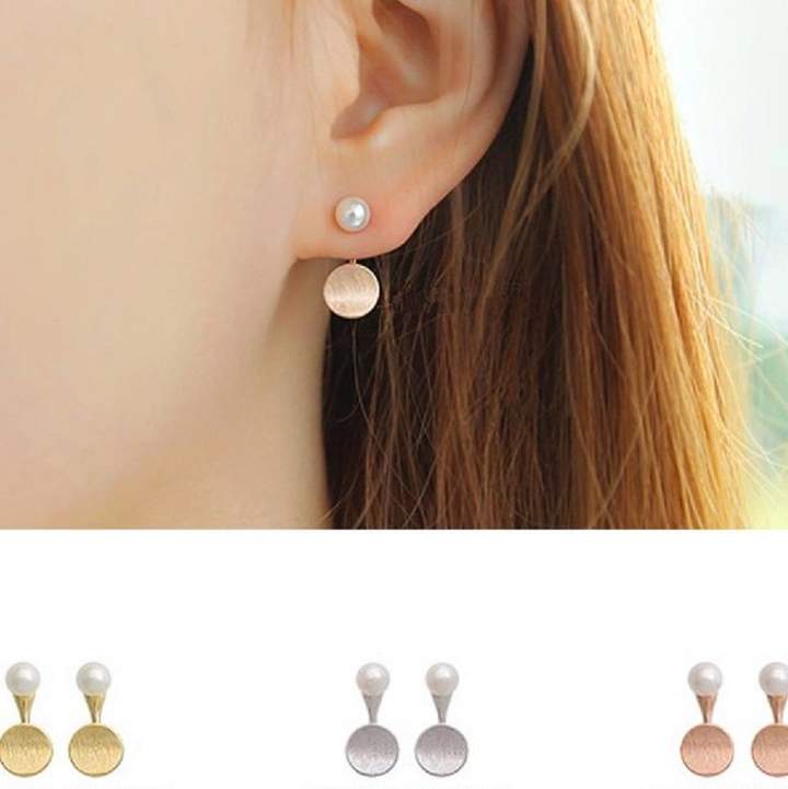 mothers day gift ideas jewellery and beauty attic silver two way earrings with disc and pearl