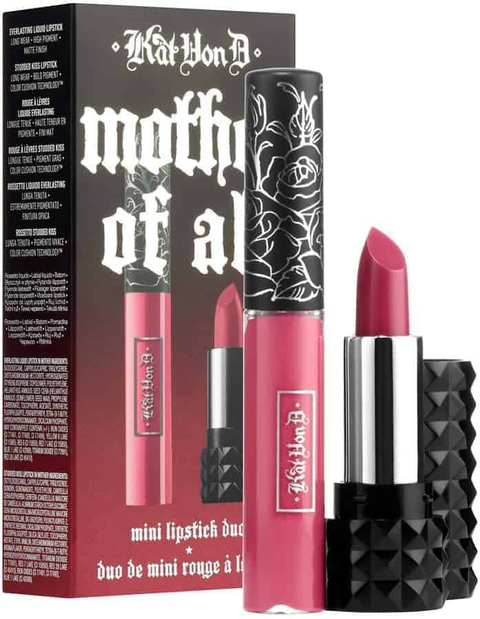 mothers day gift ideas jewellery and beauty kat von d mother of all mini lipstick duo