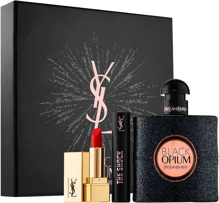 mothers day gift ideas jewellery and beauty yves saint laurent black opium beauty gift set