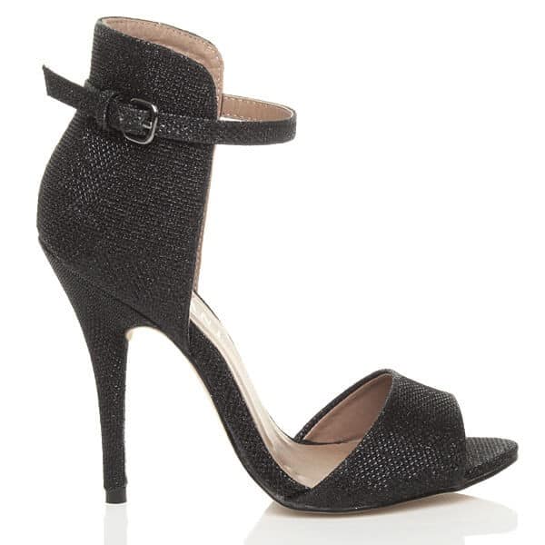 uppersole high heels contrast ankle cuff sandals