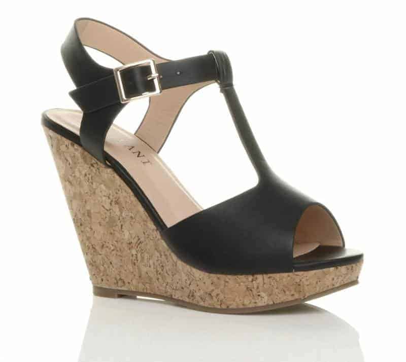 uppersole high heel wedge t bar platform sandals