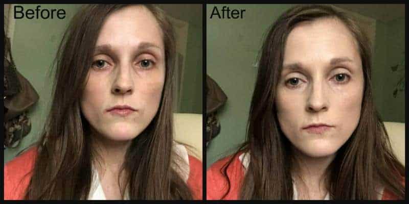 sleek vitality foundation before and after