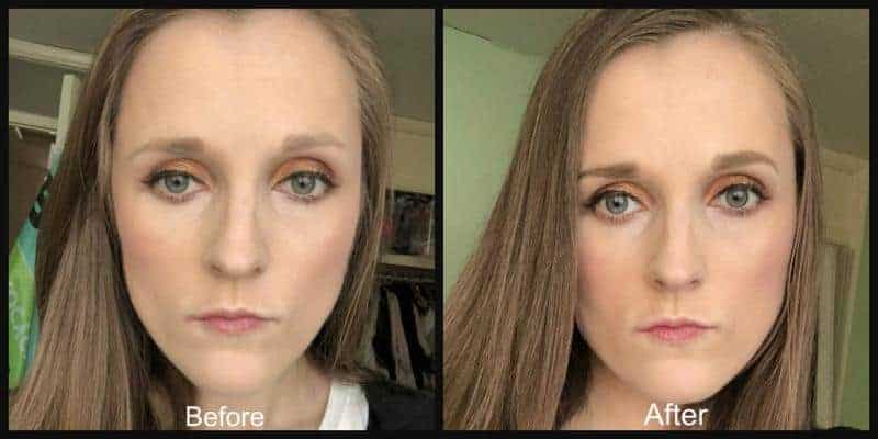 smashbox brow tech to go before and after