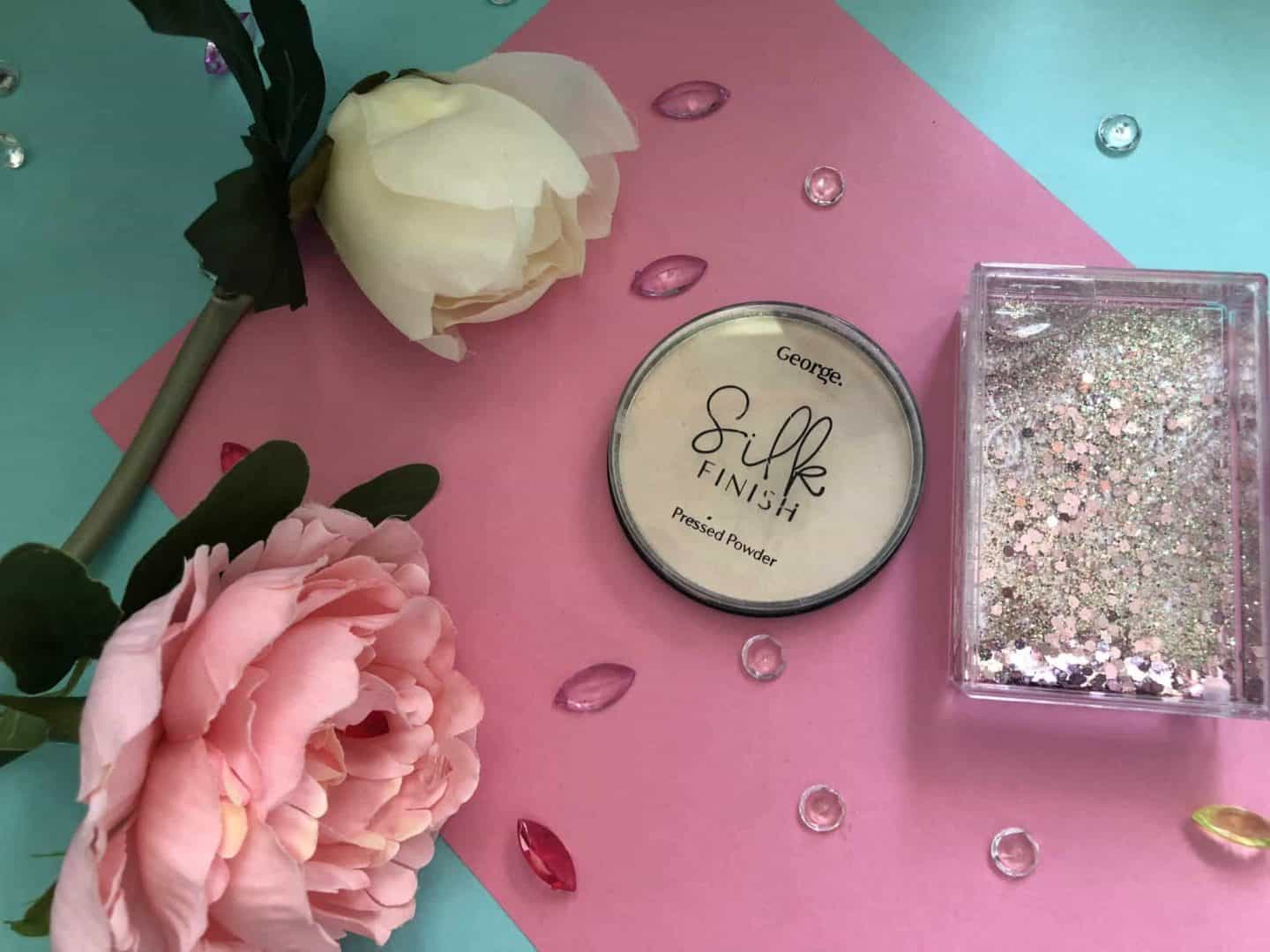 everyday summer makeup routine george silk finish pressed powder light