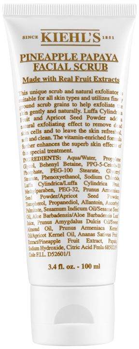 ultimate skincare products for oily skin kiehls pineapple papaya facial scrub