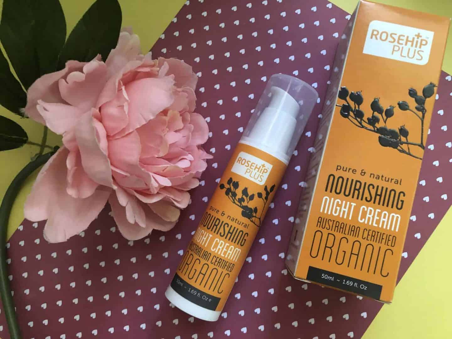 Revitalise your skin with the rosehip oil infused skincare range Rosehip Plus nourishing night cream
