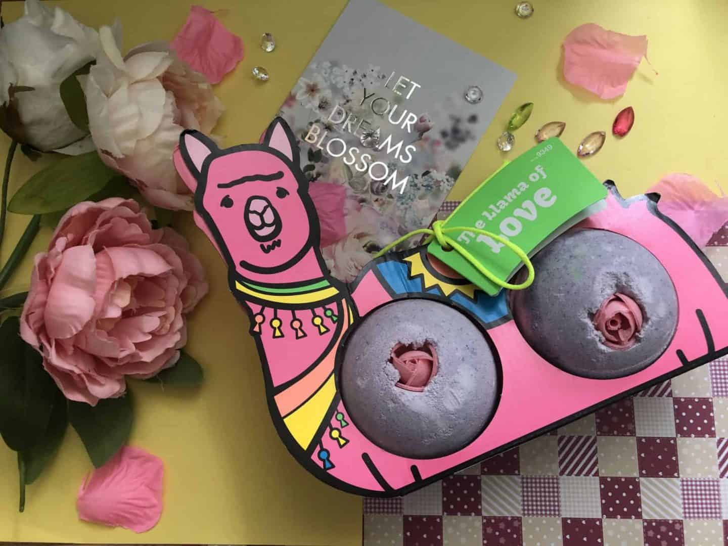 Lush Valentine’s haul Win a Llama of Love bath bombs gift set