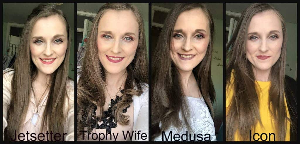 waht does huda beauty power pinks look like on