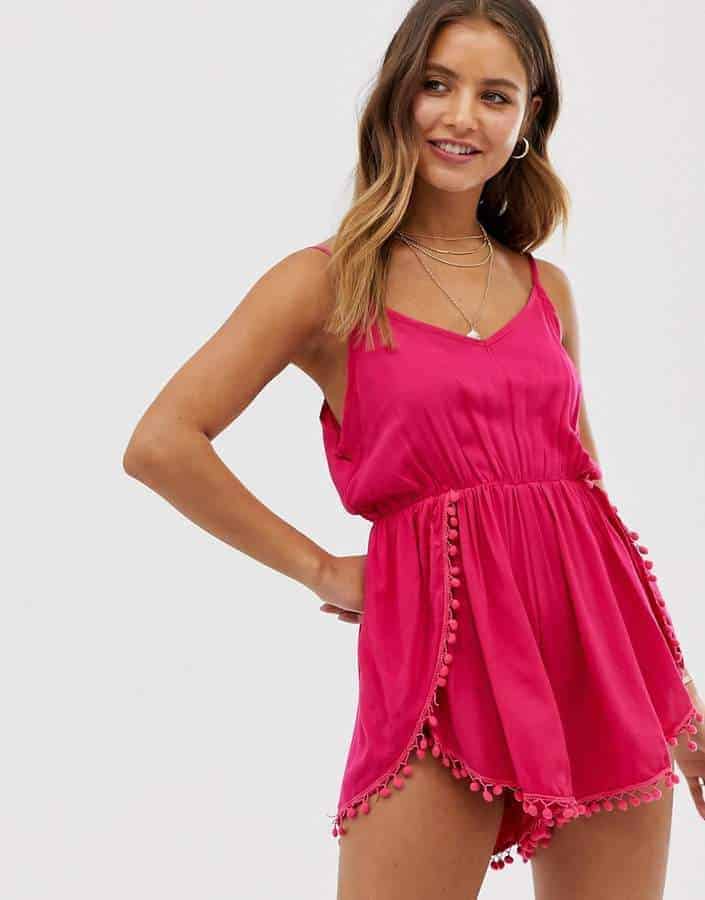 raga reagan pompom playsuit