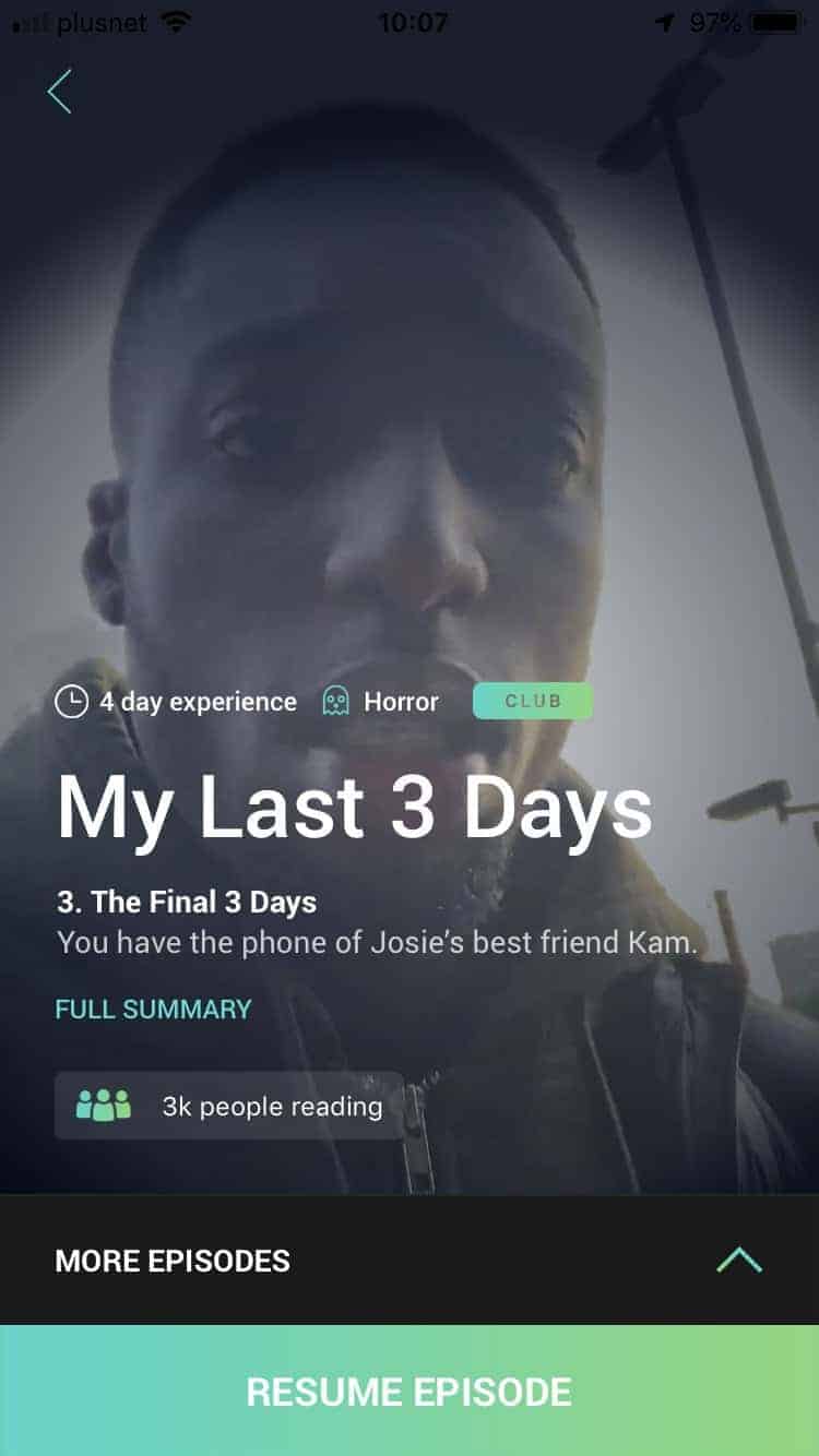 the final 3 days story