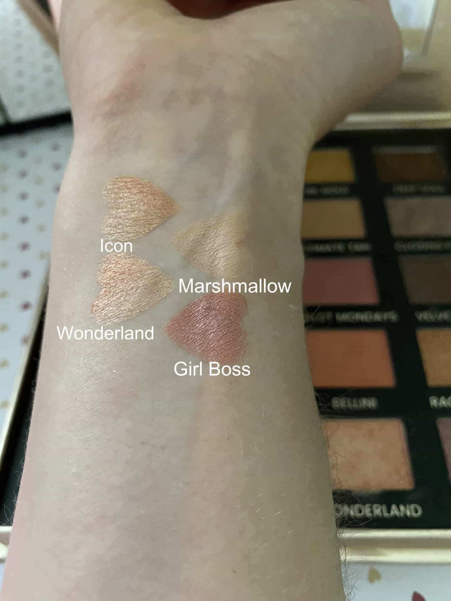 iconic london day to slay eyeshadow palette swatch 2