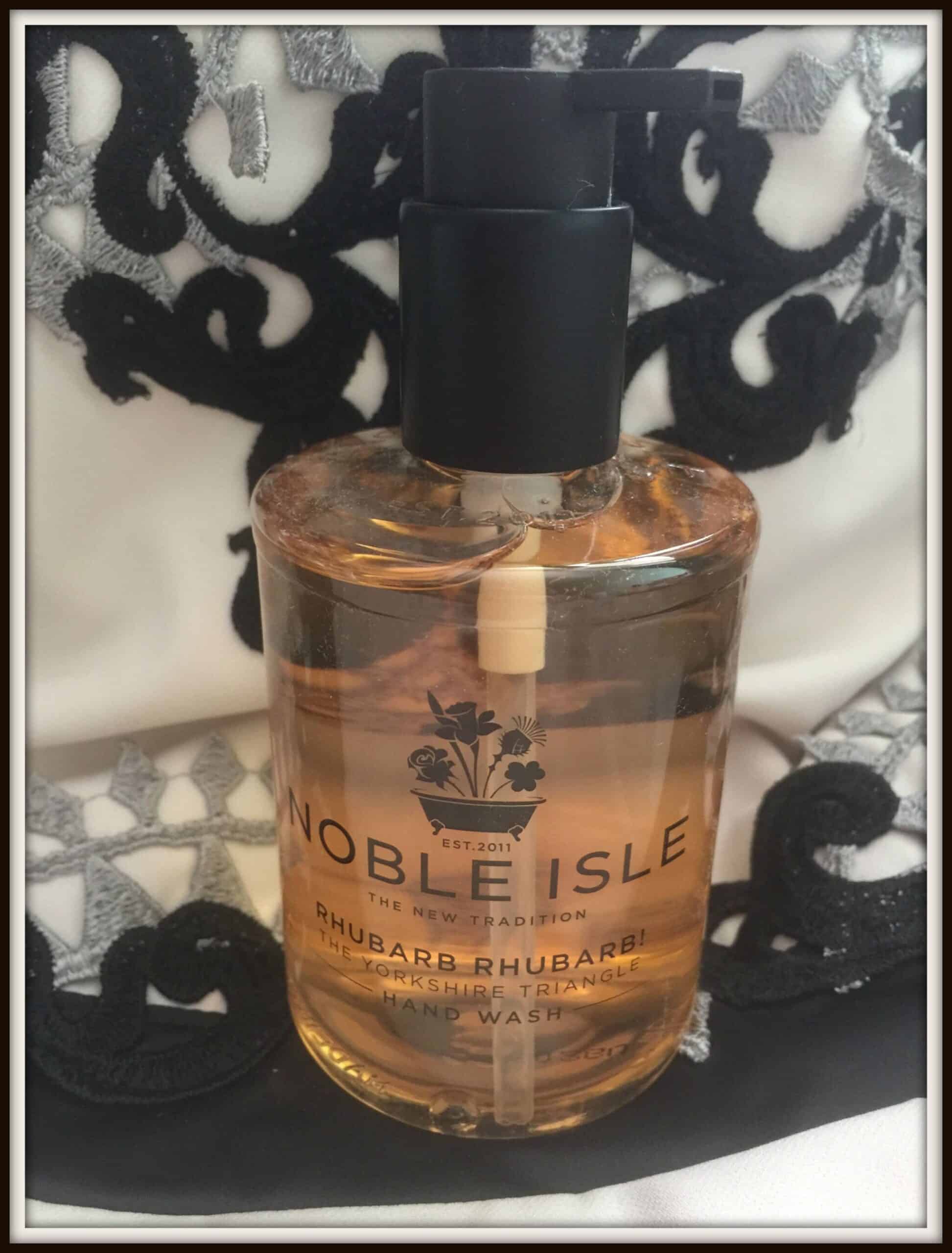 noble isle rhubarb rhubarb handwash