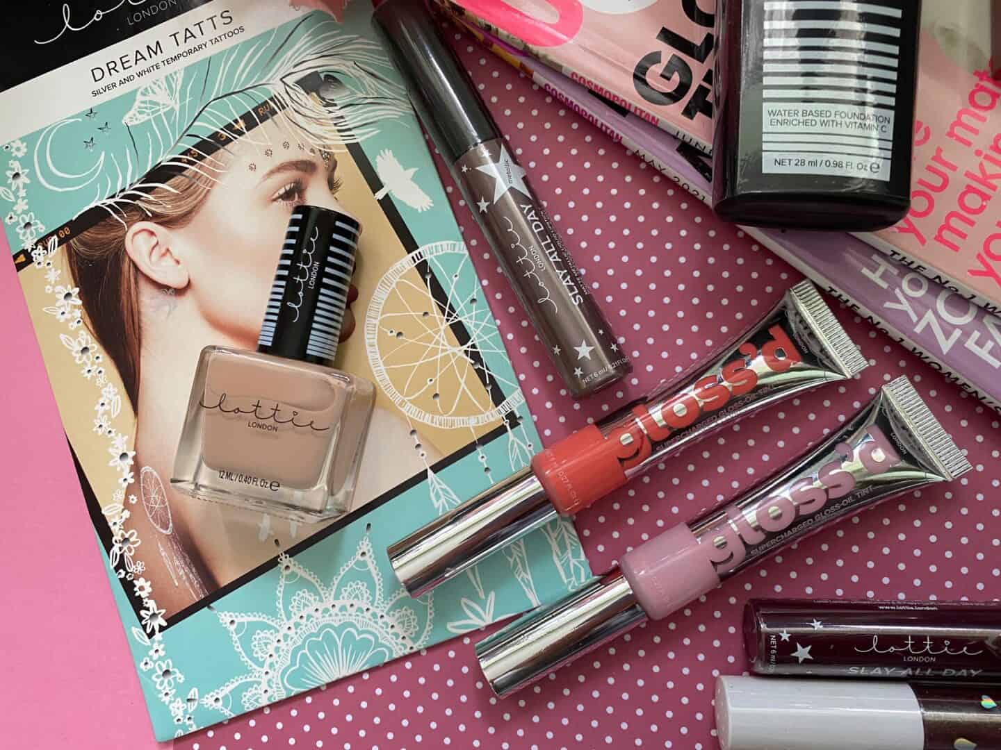lottie london tattoos and lip glosses