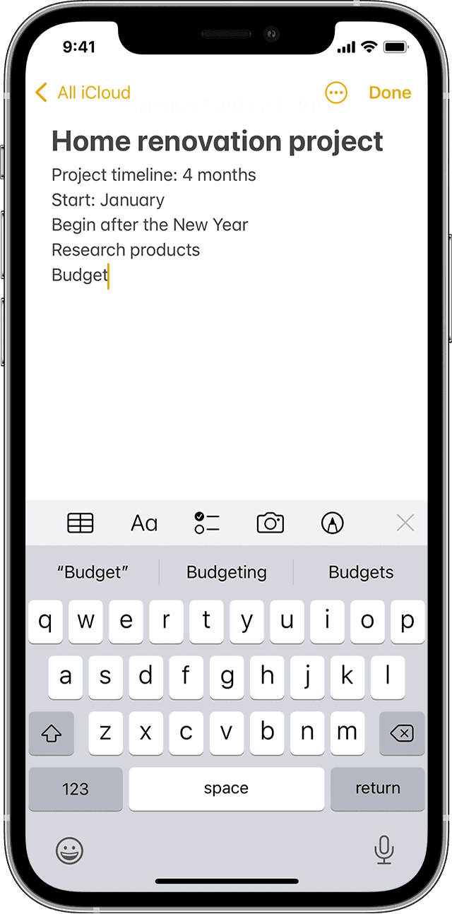 iphone notes app