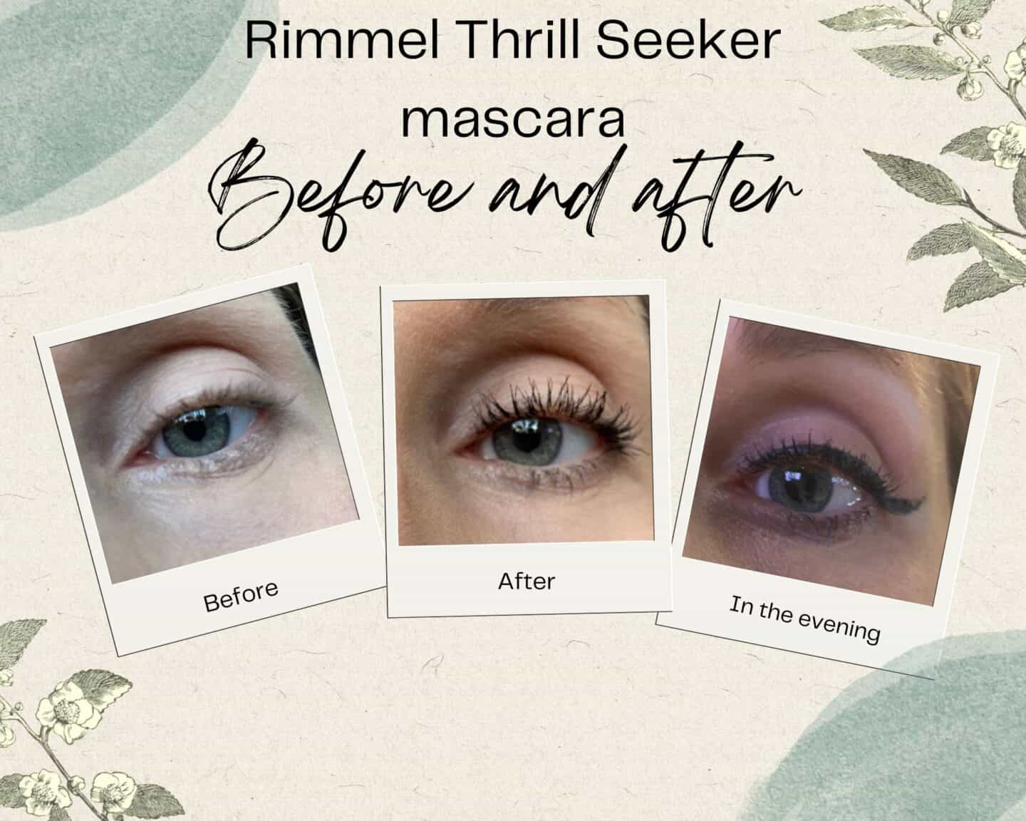 before and after rimmel thrill seeker mascara