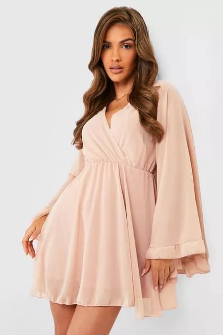 champagne dress boohoo