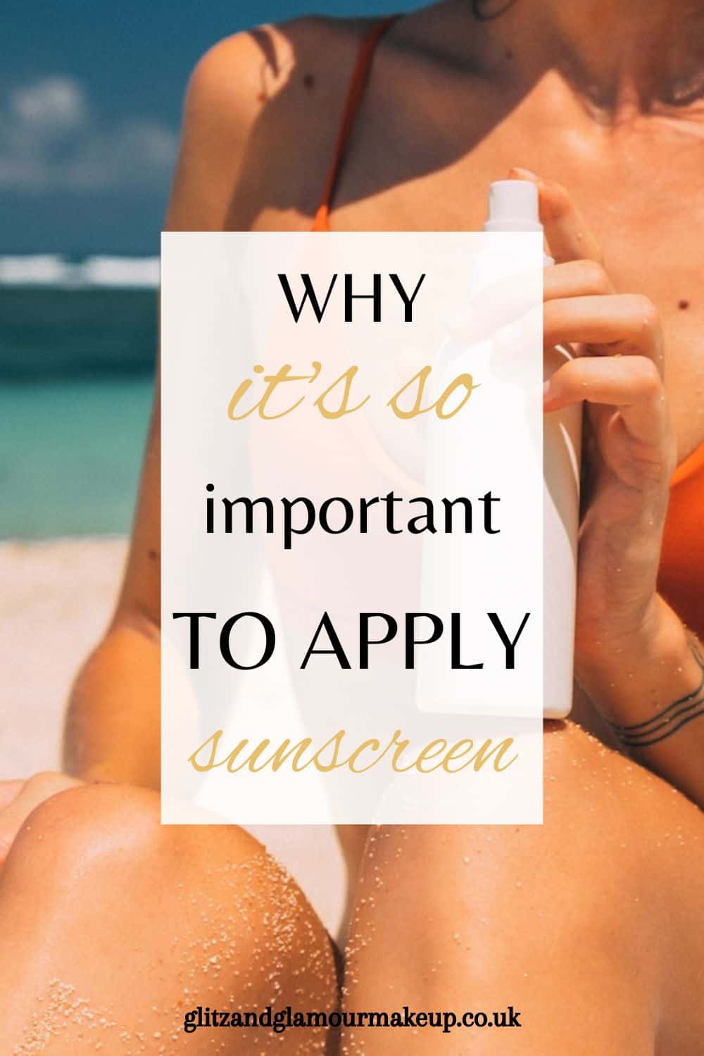 why its important to apply suncreen