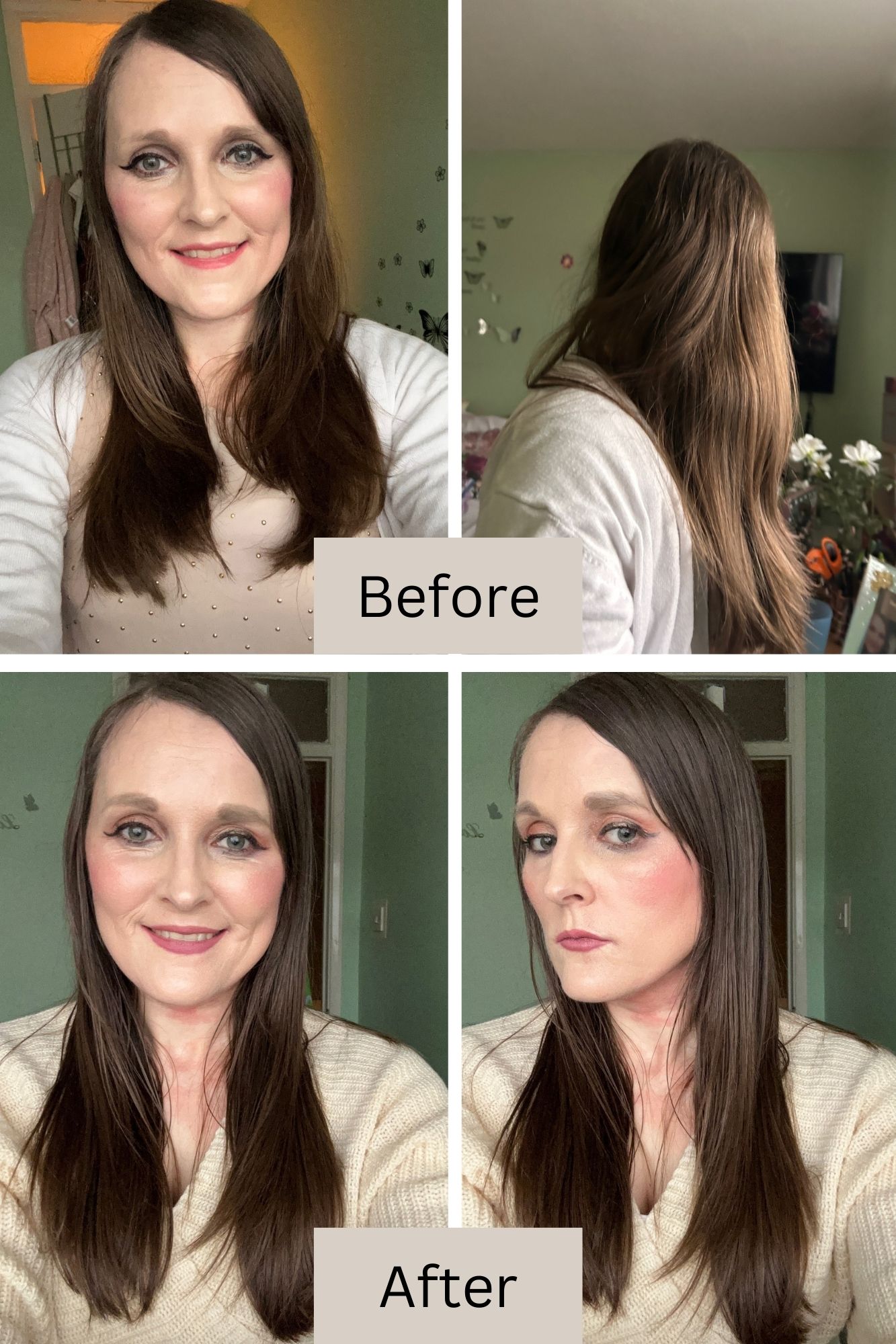 Before and after vegamour hydr-8 collection