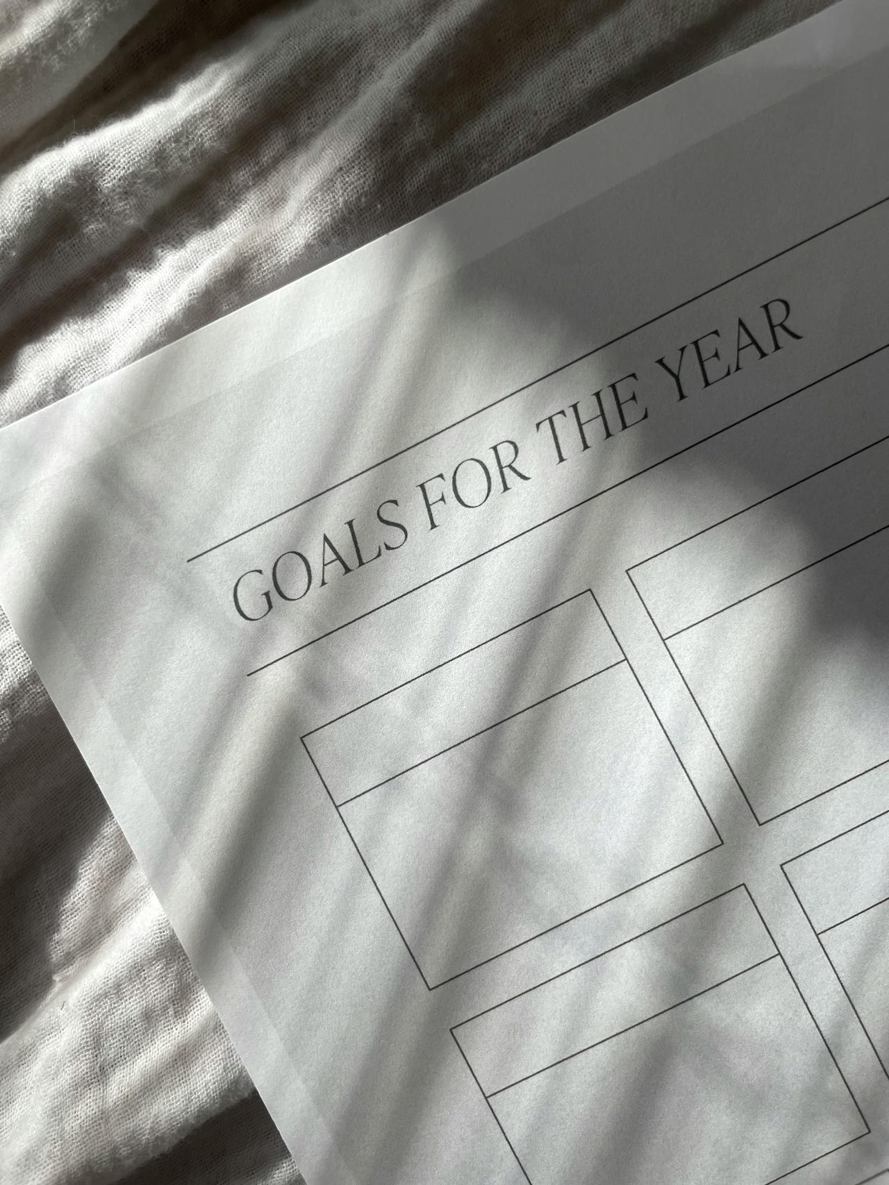 get goals for the new year