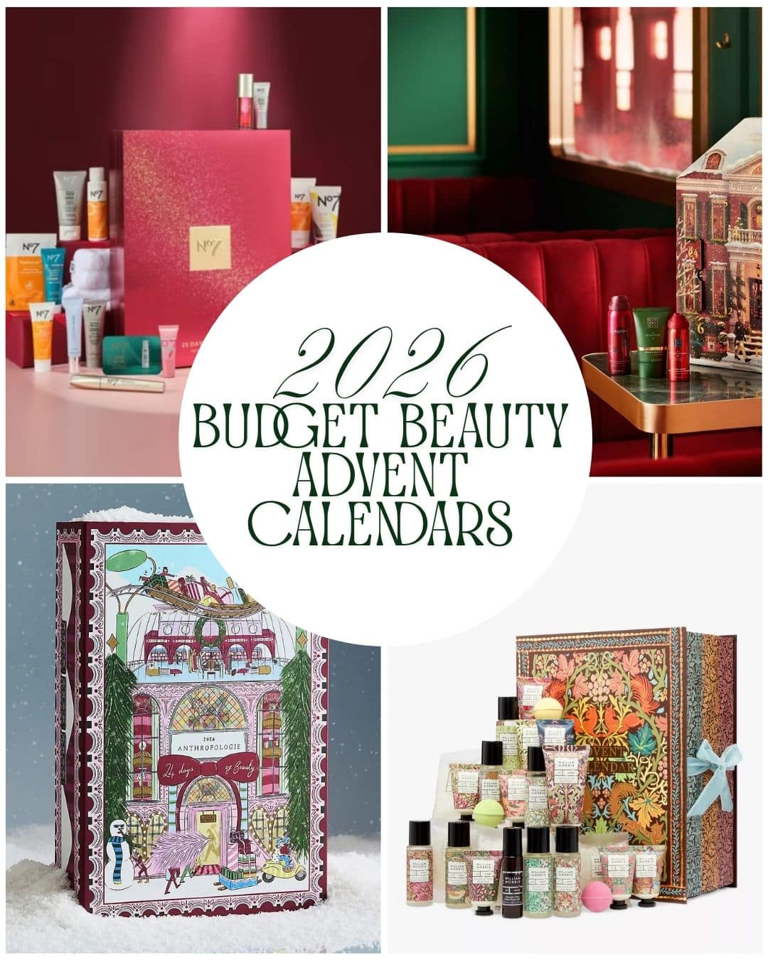 2026 budget beauty advent calendars under £100